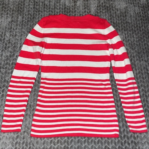 Tommy Hilfiger 100% Cotton Striped Pull Over Long Sleeve Sweater.  Size Medium. - Picture 6 of 10